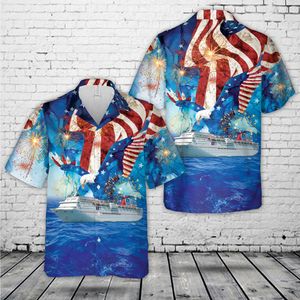 Carnival Cruise Line Carnival Inspiration, 4th Of July Hawaiian Shirt NLMP3005PL08