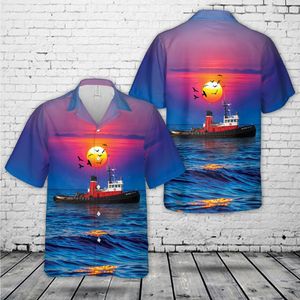 SEASPAN PACER Tug boat Hawaiian Shirt DLMP1906PL04