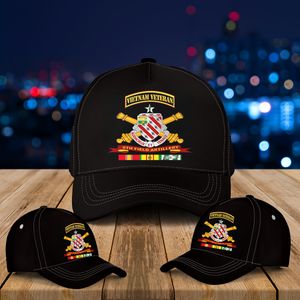 US Army - 8th Field Artillery w Br - Ribbon VN SVC Vet Tab Baseball Cap DLSI2706PL09