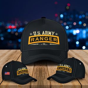 US Army Ranger Tab - Airborne Ranger Veteran Baseball Cap NLSI1007PL06