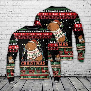 Capybara Christmas AOP Sweater NLSI1009PL04