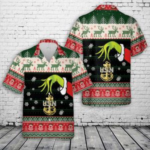 US Navy Chief Christmas Hawaiian Shirt NLSI1109PL01
