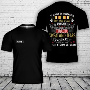 Custom name Desert Storm Veteran 3D T-Shirt NLSI1609PL13