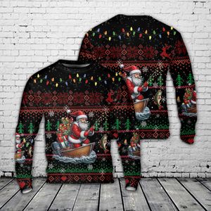 Santa Fishing Christmas Sweater NLSI1710PL07