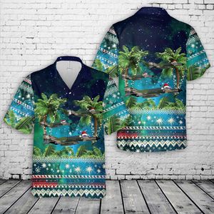 US Air Force McDonnell Douglas F-4 Phantom II Christmas Hawaiian Shirt NLSO1810PL03
