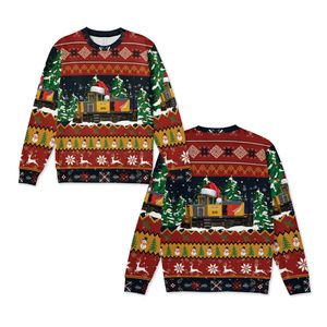 New Zealand KiwiRail TR 874 Locomotive Christmas Knitted Sweater NLSI041P2L05