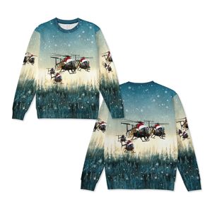 US Army Boeing AH-6 The Little Bird Christmas Knitted Sweater NLSI1012PL01