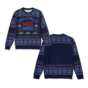 JINGLE WEE WOO Police Car Christmas Knitted Sweater NLSI101P2L05