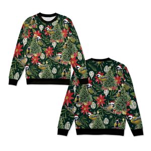 Great Tit Bird Knitted Sweater NLSI0912PL06