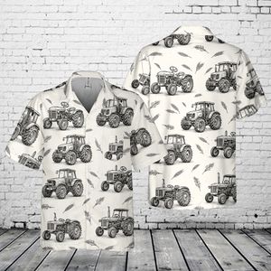 Farm Tractor Pocket Hawaiian Shirt NLSI1912PL05