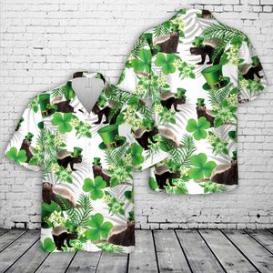 Honey Badger, Patrick's Day Hawaiian Shirt NLSI2301PK05