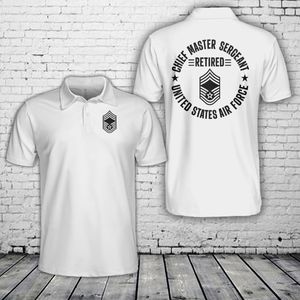 US Air Force Air Force retired command chief master sergeant Polo Shirt NLSI0902PK02