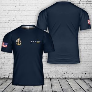 US Navy Senior Retired Chief 3D T-Shirt NLSI2702PK03