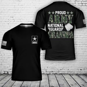 Custom name Proud Army National Guard  Grandpa 3D T-Shirt NLSI0303PK05