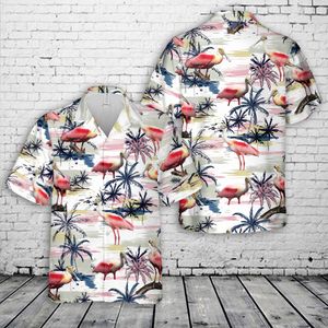 Spoonbill Bird Hawaiian Shirt NLSI1003PK05