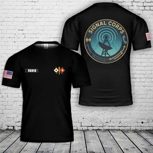 Custom name US Army Signal Corps Veterans 3D T-Shirt NLSI1203PK10