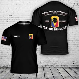 Custom name Florida Army National Guard 53rd Infantry Brigade Combat Team 3D T-Shirt NLSI1403PK02