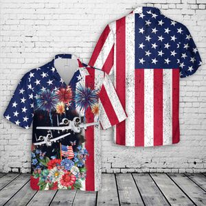 US Air Force 74th Fighter Squadron A-10Cs, 4th Of July Hawaiian Shirt NLSI1403PK05