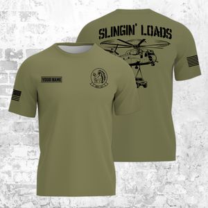 Custom Name US Military Sling Load King Stallion 3D T-shirt TT1803PK06