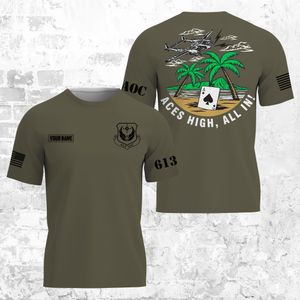 Custom Name 613th Air Operations Center (613 AOC) 3D T-shirt TT1903PK06