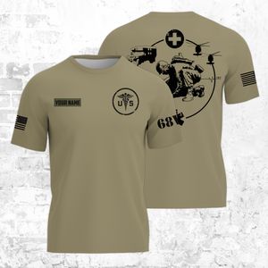 Custom Name US Military 68W Combat Medic Army 3D T-shirt TT1803PK11
