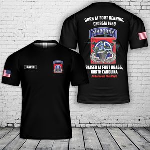 Custom name US Army 82nd Airborne Division Paratrooper Veteran 3D T-Shirt NLSI2003PK06