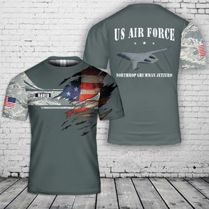 Custom Name US Air Force Northrop Grumman JetZero 3D T-Shirt NLSI2303PK07