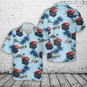 V8 Engine Electric Powered Working Hawaiian Shirt NKSI3103PK08