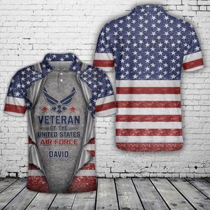 Custom Name US Air Force Veteran Polo Shirt NLSI0304PK03