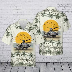 US Army AH-64 Apache Hawaiian Shirt Hawk Hawaiian Shirt TT0604PK03