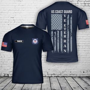 Custom Name US Coast Guard Veteran 3D T-Shirt NLSI0604PK07