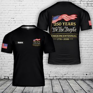 Custom name USA 250th Anniversary 3D T-Shirt NLSI0304PK06
