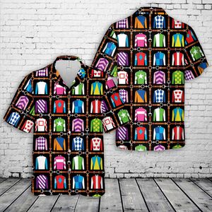 Kentucky Derby Pattern Hawaiian Shirt NSI0804PK03