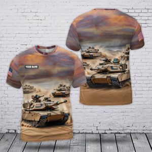 Custom Name U.S Army M1 Abrams 3D T-Shirt TT0904PK07