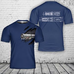 GE Aerospace's F404 engine Blueprint 3D T-Shirt NLSI1004PK04