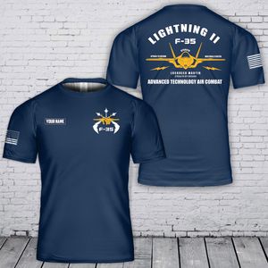 Custom Name USAF F-35 Lightning II 3D T-Shirt TT1404PK06