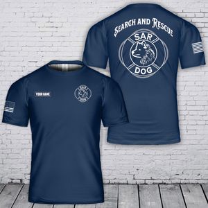 Custom Name Search and Rescue K9 SAR Dog 3D T-Shirt TT1404PK02