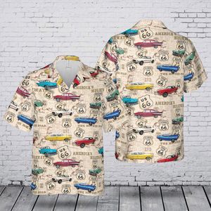 Route 66 Classic Cars Hawaiian Shirt TT1604PK06