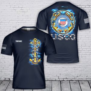 Custom Name US Coast Guard (USCG) 3D T-Shirt TT1504PK07