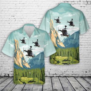 OH-58D Kiowa Warrior helicopter  1st Squadron, 17th Cavalry Regiment, 82nd Airborne Division Hawaiian Shirt NLSI2104PK05
