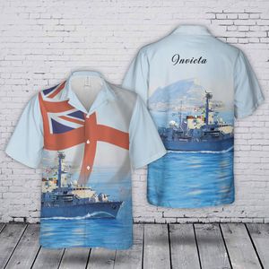 HMS Kent (F78) Royal Navy Hawaiian Shirt TT0705PK07