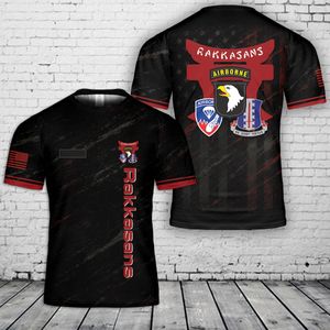 Custom Name US Army 187th Infantry Regiment Rakkasans 101st Airborne Division 3D T-Shirt NLSI0805PK01