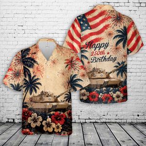 M1 Abrams Tank, 4th Of July Hawaiian Shirt NLSI1205PK04