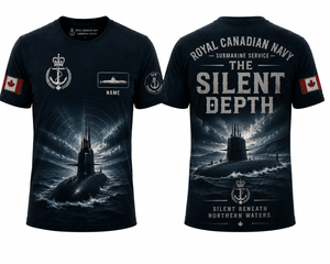 Custom Name Royal Canadian Navy Deep Atlantic 3D T-Shirt TT1505PK16