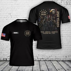 USA 250th Anniversary Military 3D T-Shirt NLSI1505PK01