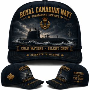 Royal Canadian Navy Cold Waters Silent Crew Baseball Cap TT1805PK04