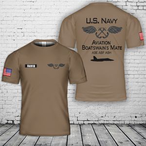 Custom Name US Navy Aviation Boatswain's Mates T-Shirt 3D NLSI1805PK01
