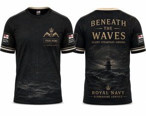 Royal Navy Submarine Service Beneath The Waves 3D T-Shirt TT1905PK19