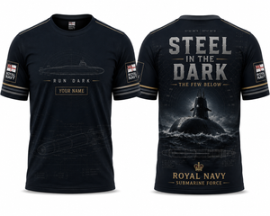 Royal Navy Submarine Force Steel In The Dark 3D T-Shirt TT1905PK20