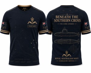 Royal Australian Navy Beneath The Southern Cross 3D T-Shirt TT2005PK01